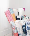 Displaying Quilts in a Basket