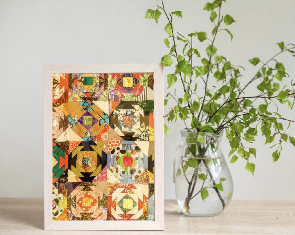 Displaying Quilts in a Picture Frame