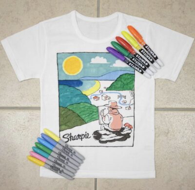 Stained by Sharpie Markers and T-Shirt