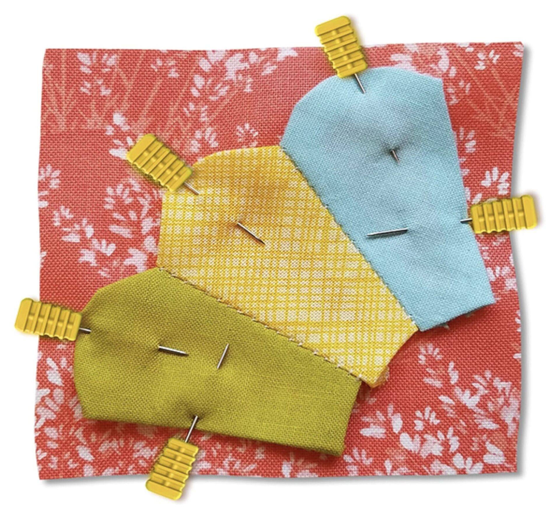 Magic Flat Head Applique Pinds - In Use