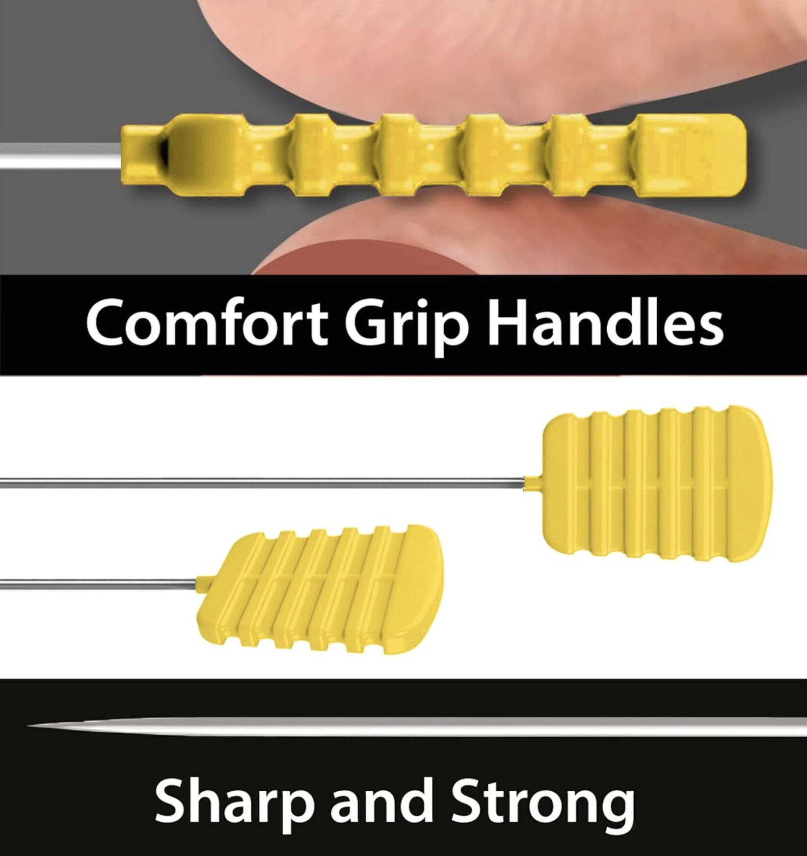 Magic Flat Head Applique Pins - Grip