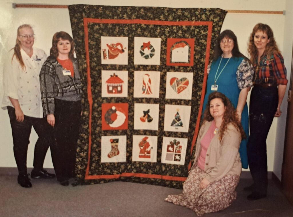 Our first collaborative quilting project - October 1995