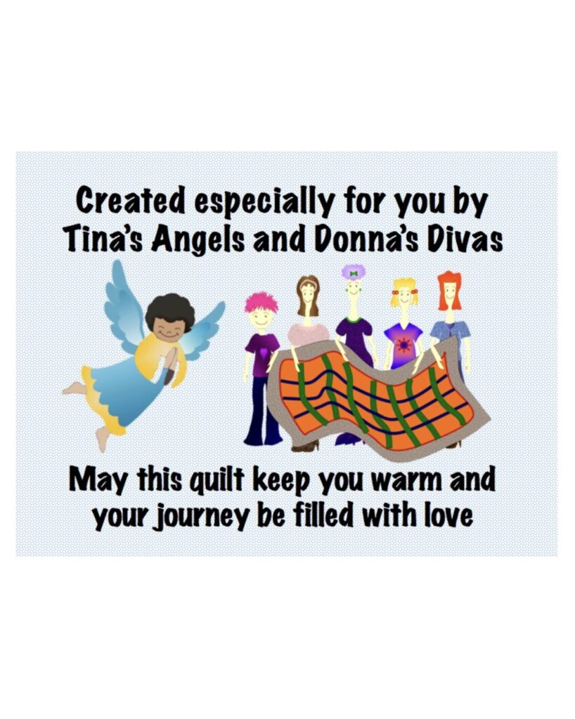 Tinas Angels and Donnas Dives New Quilt Label