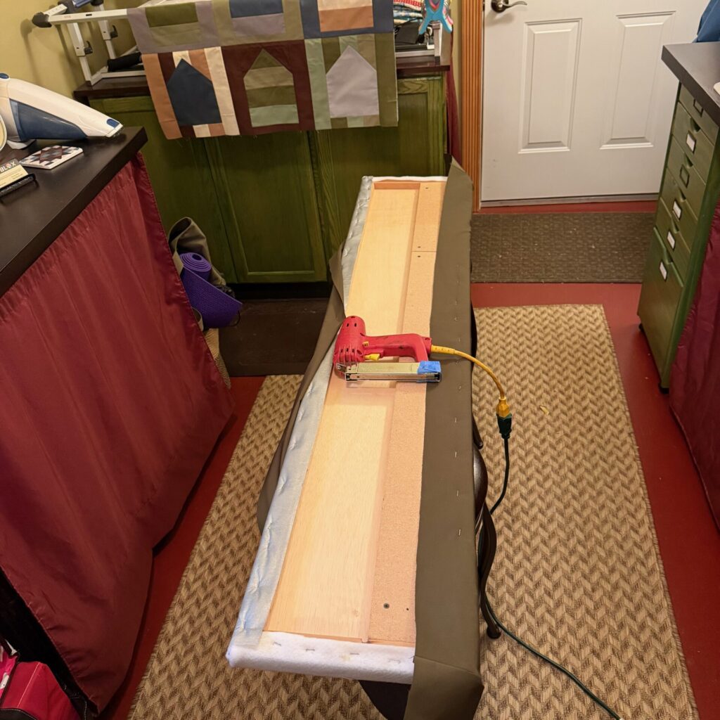 DIY Ironing Board - Adding the Fabric Layer
