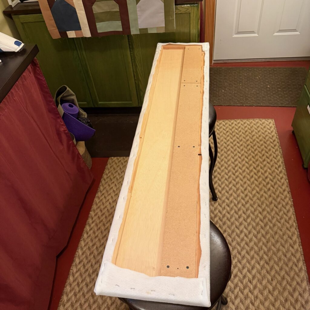 DIY Ironing Board - Batting Layer Trimmed