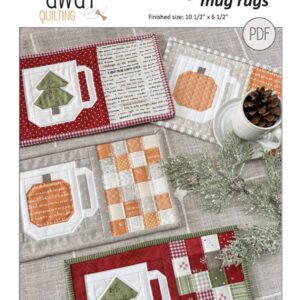 Holiday Latte Mug Rugs - Front Cover