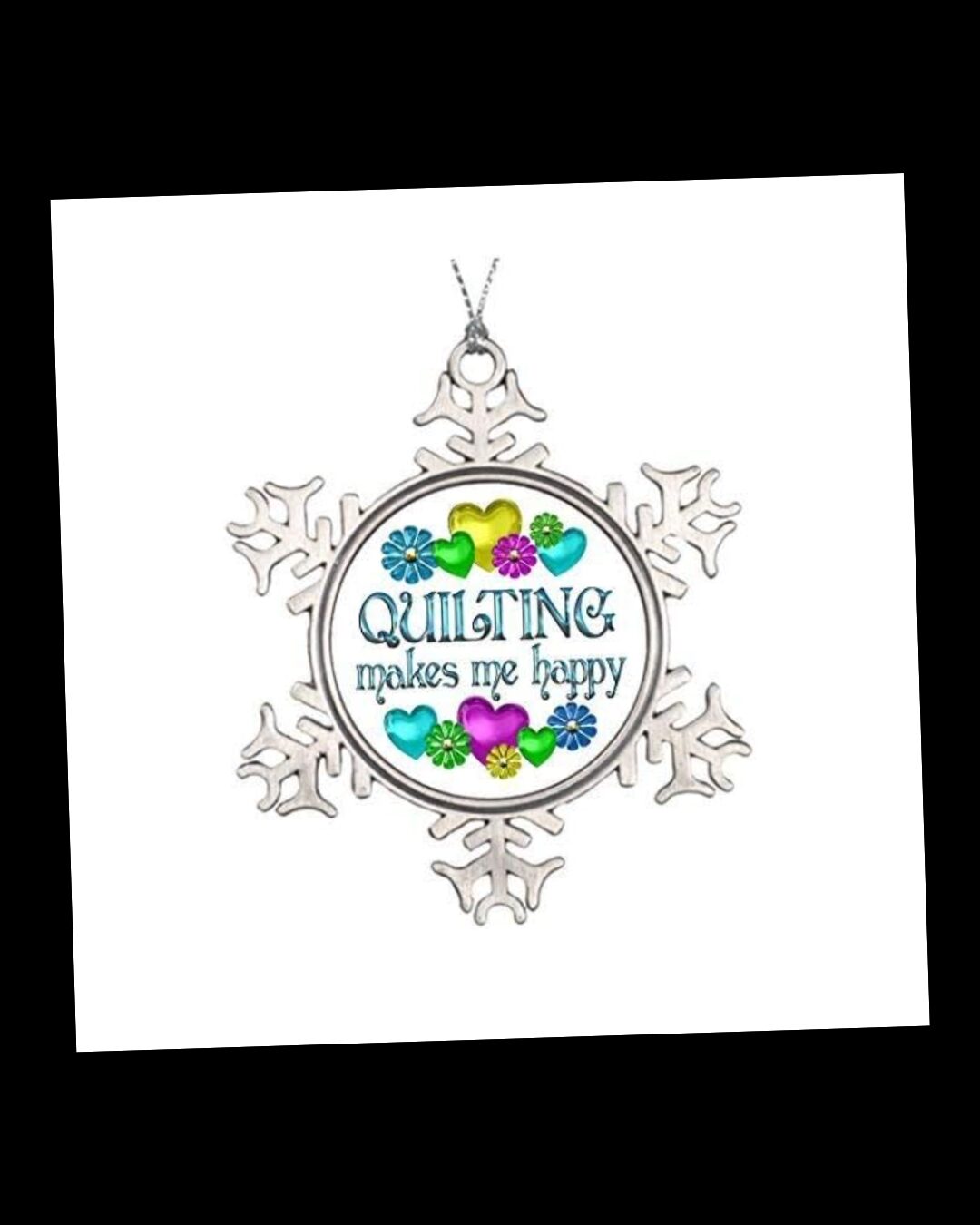 Quilting Makes Me Happy - Ornament