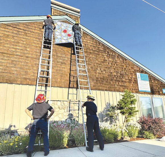 Sisters - The Fire Department Hanging Quilts