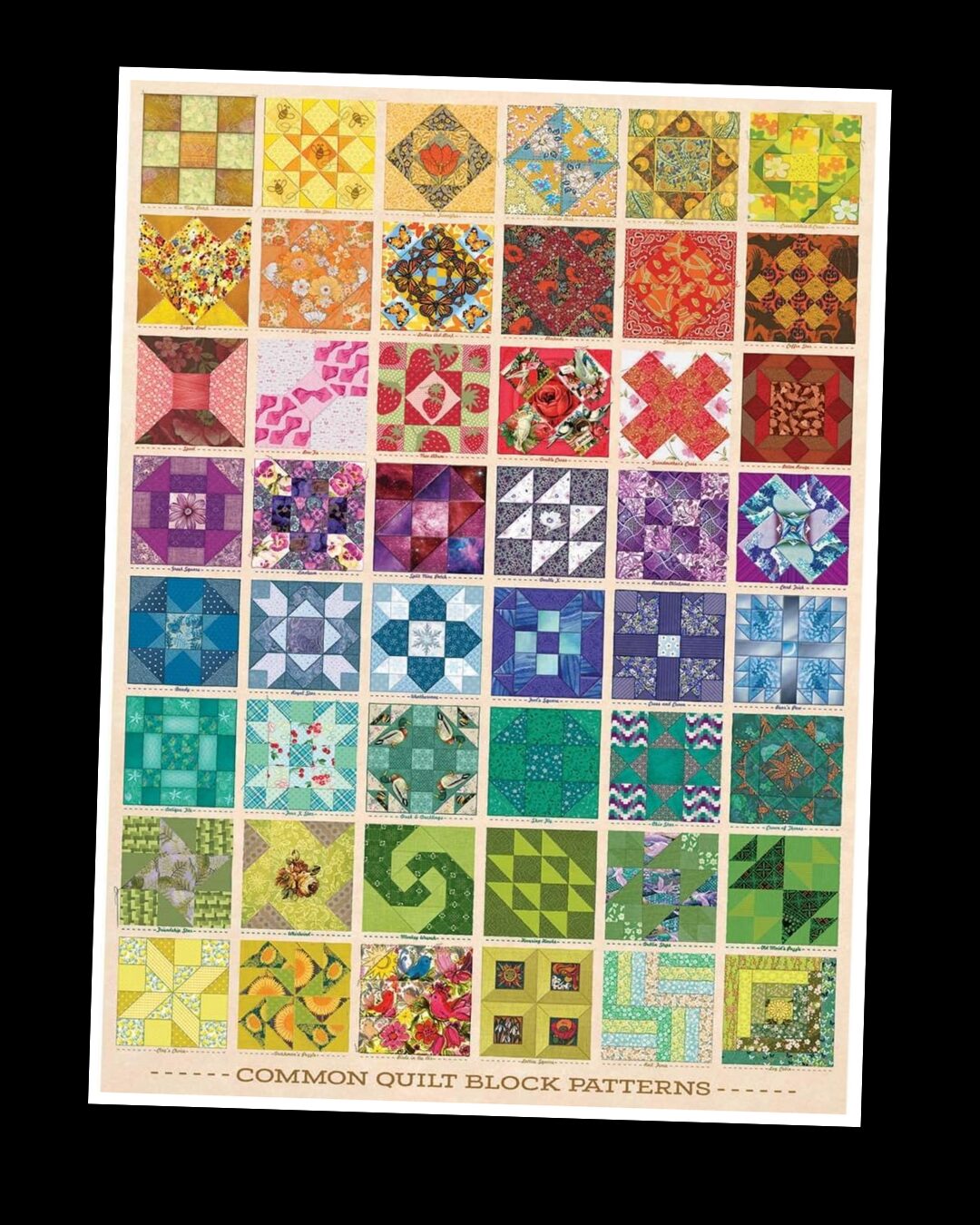 Common Quilt Blocks Puzzle