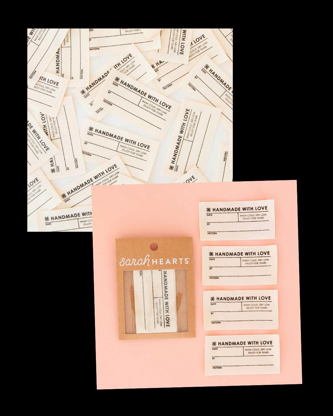 Handmade With Love Quilt Labels