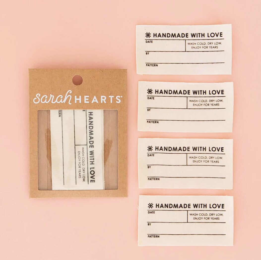 Handmade With Love Quilt Labels - Packaging