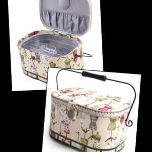 Vintage Style Sewing Basket