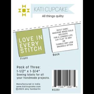 Love in Every Stitch Quilt Care Labels