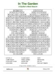 In The Garden - Word Search Image