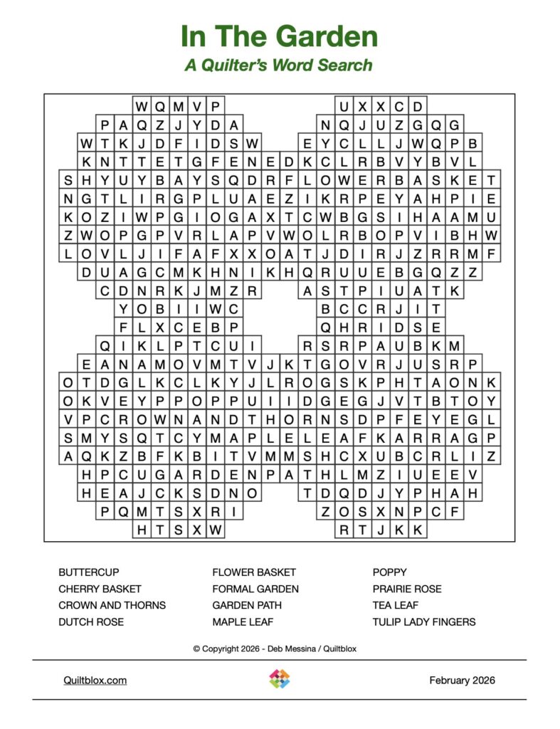 In The Garden - Word Search Image