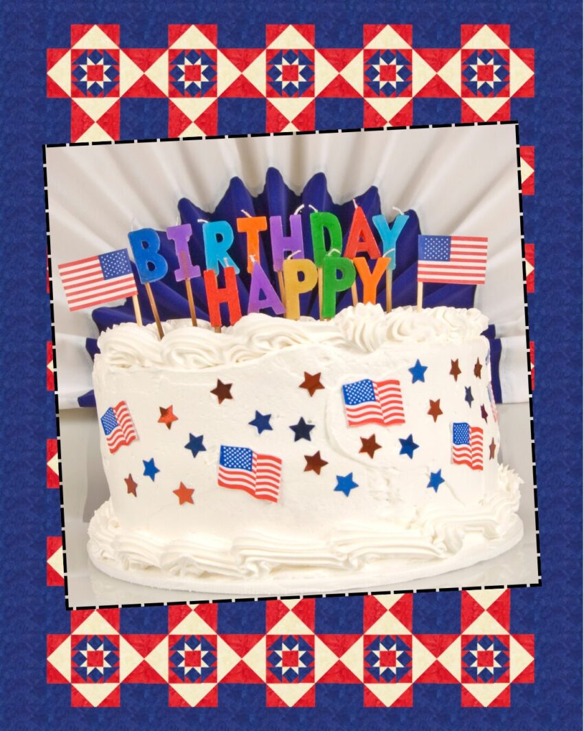 Patriotic Quilt - Happy Birthday USA