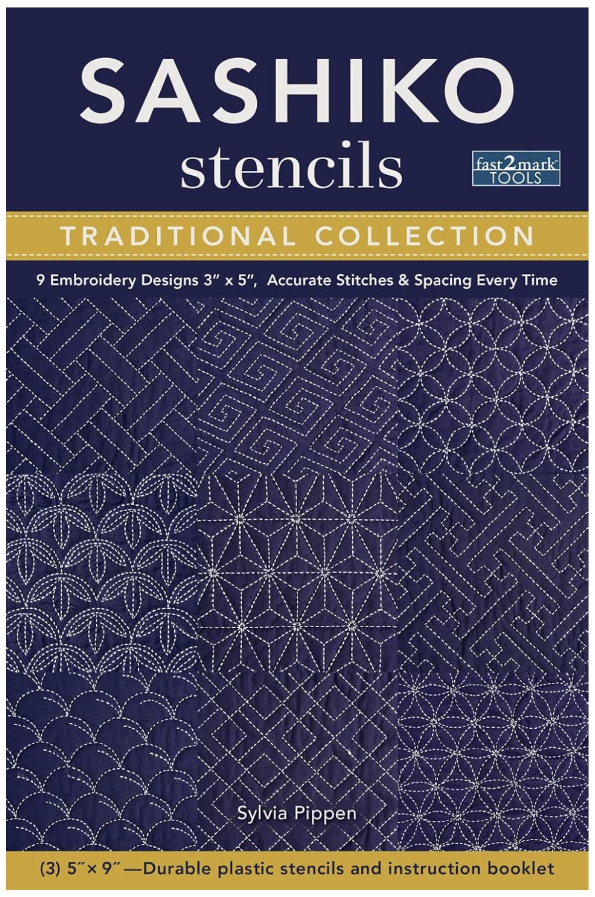 Sashiko Stencils - Front Cover