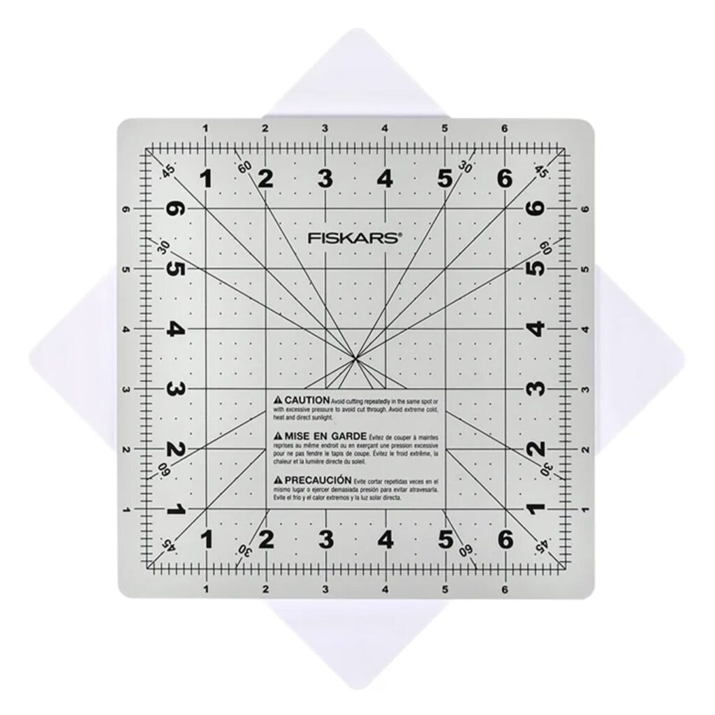 Fiskars 8 x 8 Rotating Cutting Mat - Top View - Rotated