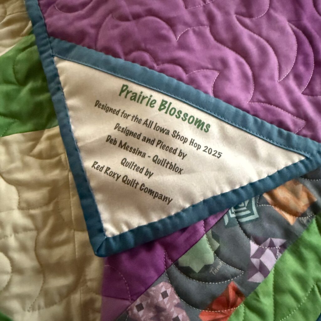 Iowa - Quilt Label