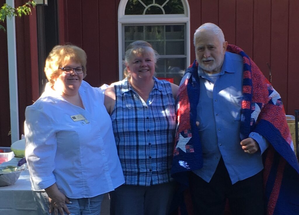 Patriotic Quilt Awarded to Mack Bucknell - August 2016
