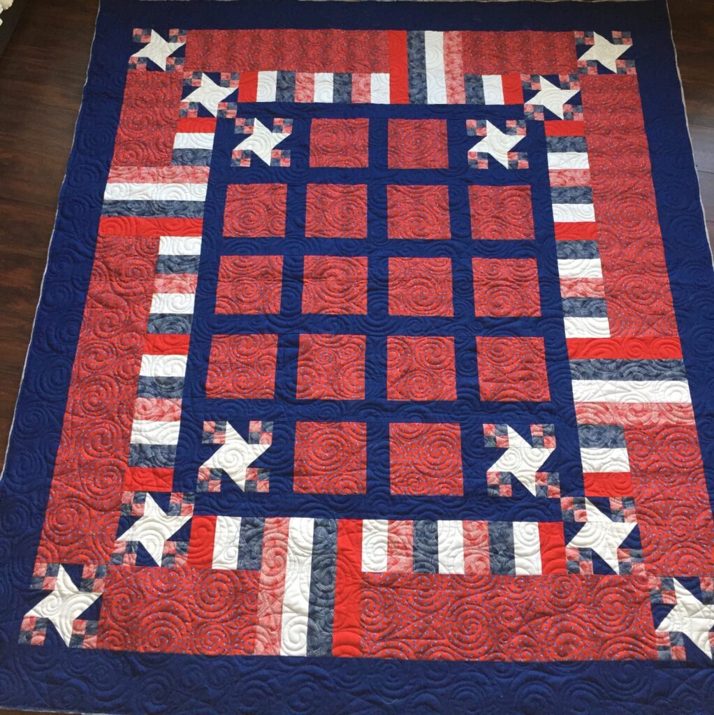 Patriotic Quilt by Deb Messina - Stars and Stripes