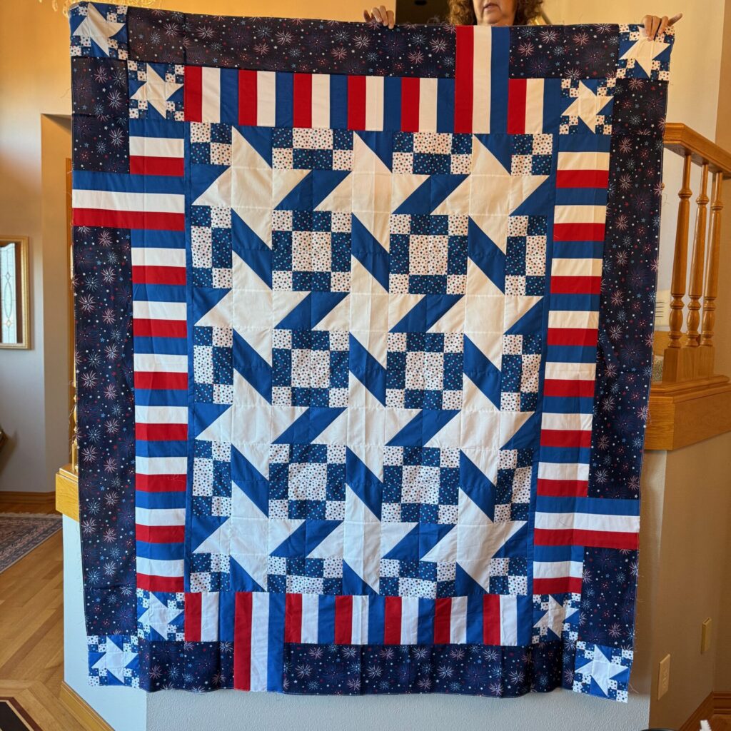 Freedoms Fireworks - made by Deb Messina for the All Mid-Atlantic Shop Hop