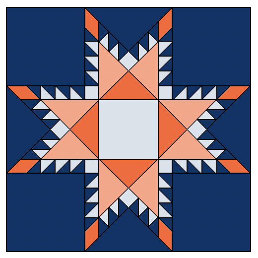 Quilt Block - Ohio Featherd Star