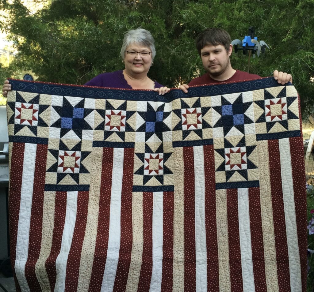 Pam Doherty - Quilt of Valor for Her Son