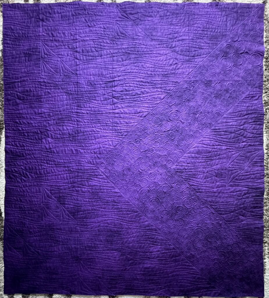 Quiltblox - Deb Messina - Migration - Back of the Quilt - using wide-back fabrics
