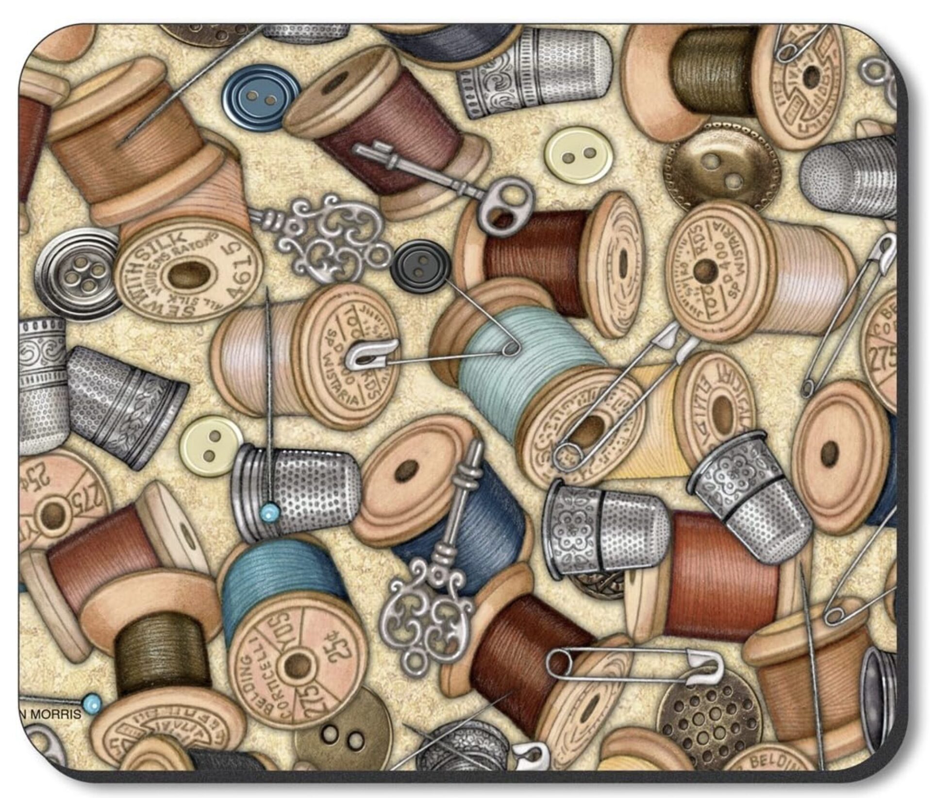 Sewing Thread-Themed Mouse Pad