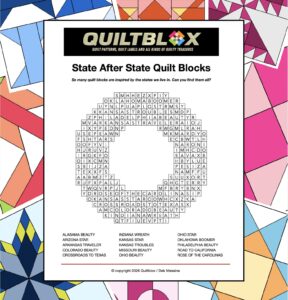 State After State Quilt Blocks