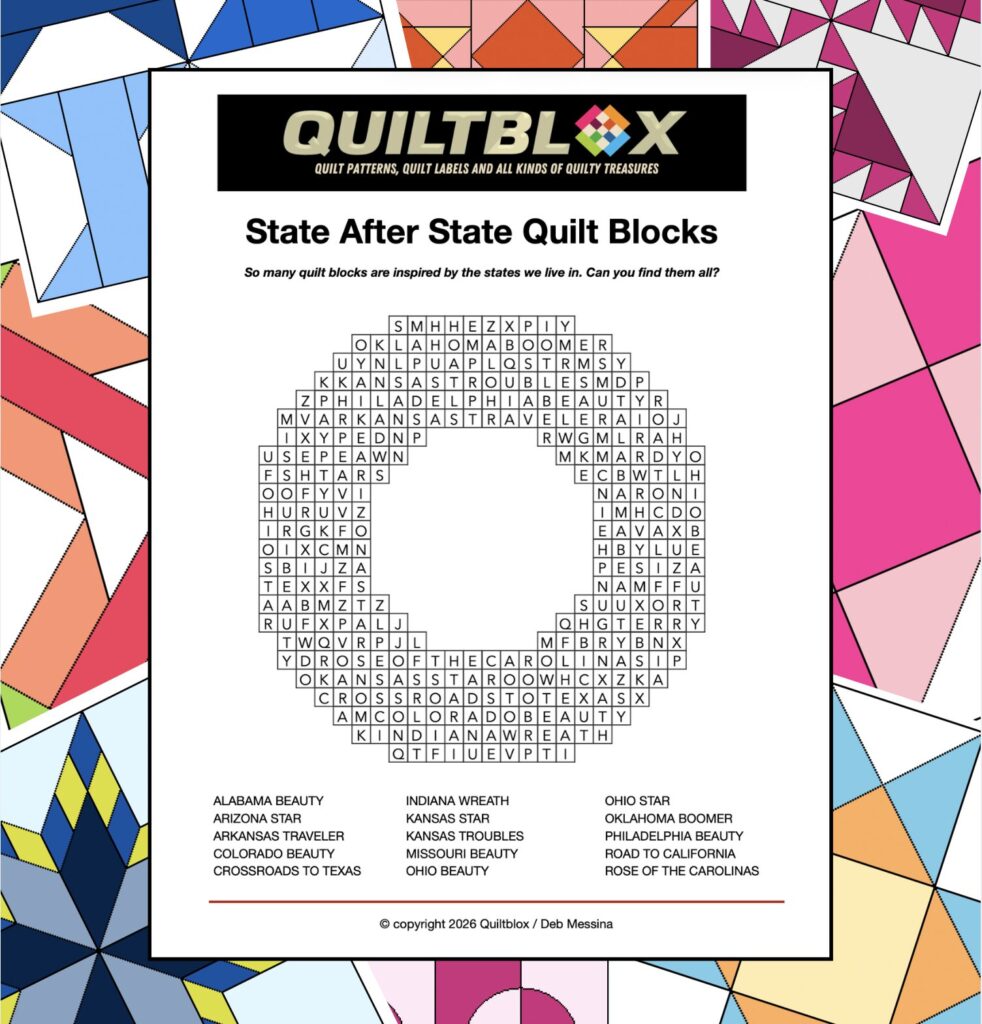 State After State Quilt Blocks