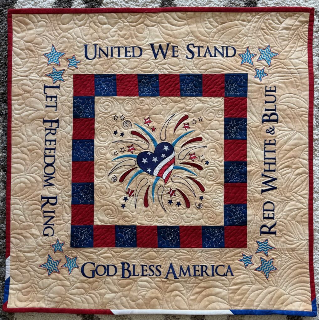 Teresa Koster - United We Stand Patriotic Wall Quilt