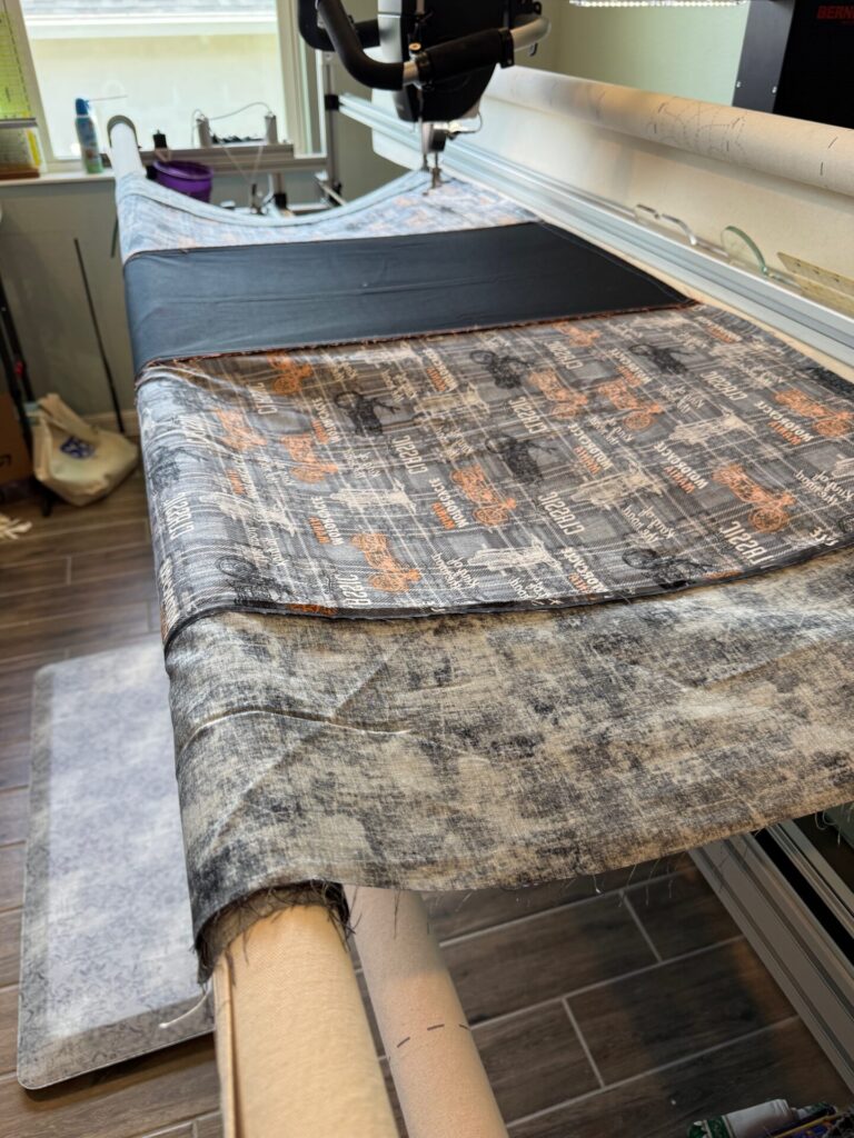 Backing Seams Running Top to Bottom