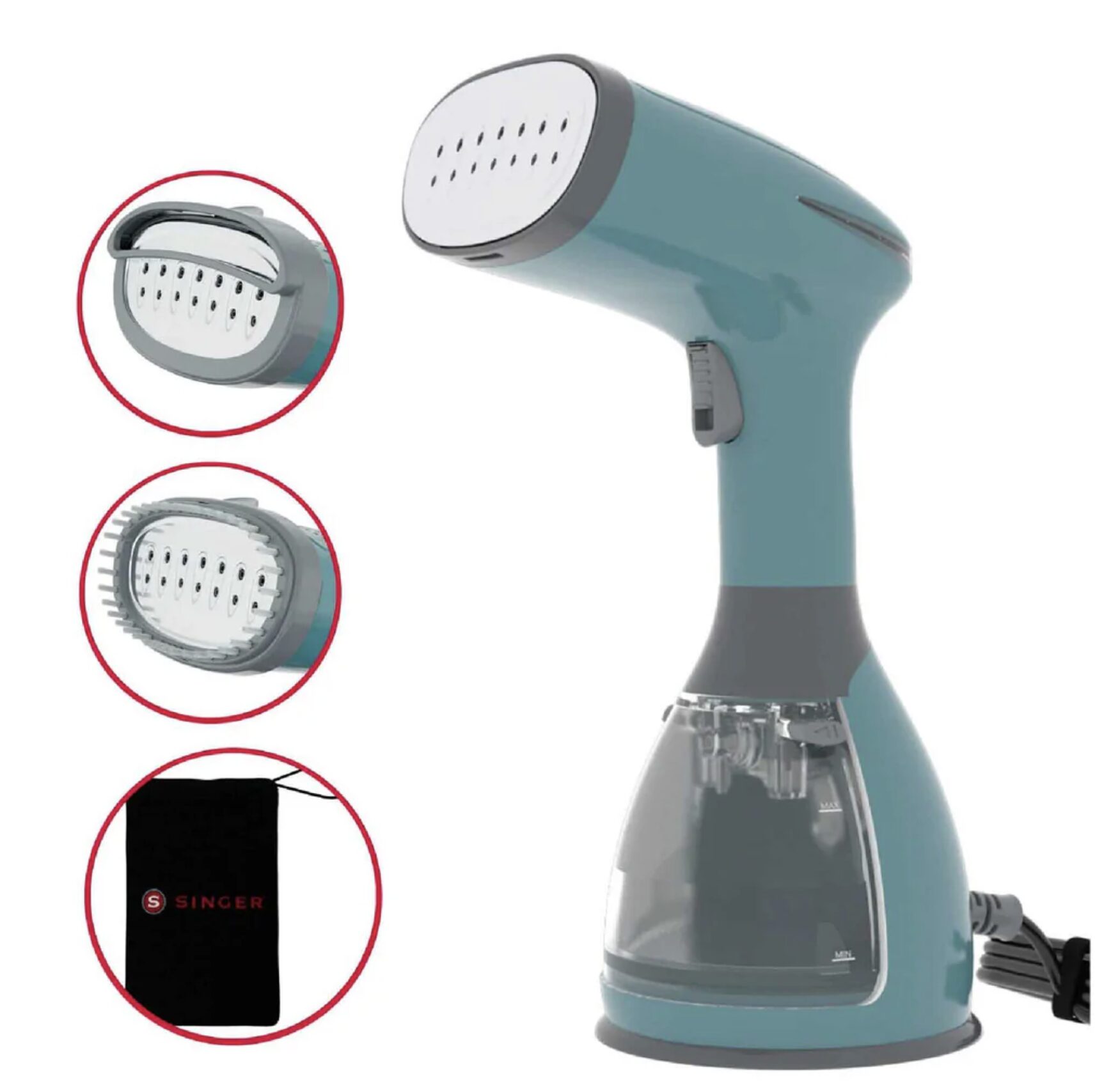 Singer Handheld Steamer - 3 Different Steamer Attachments