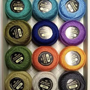 Wonderfil Pearl Cotton Assortment - Size 8 - Coral Reef