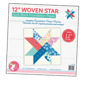 12 Inch Woven Star FPP Pad - Connecting Threads and It's Sew Emma