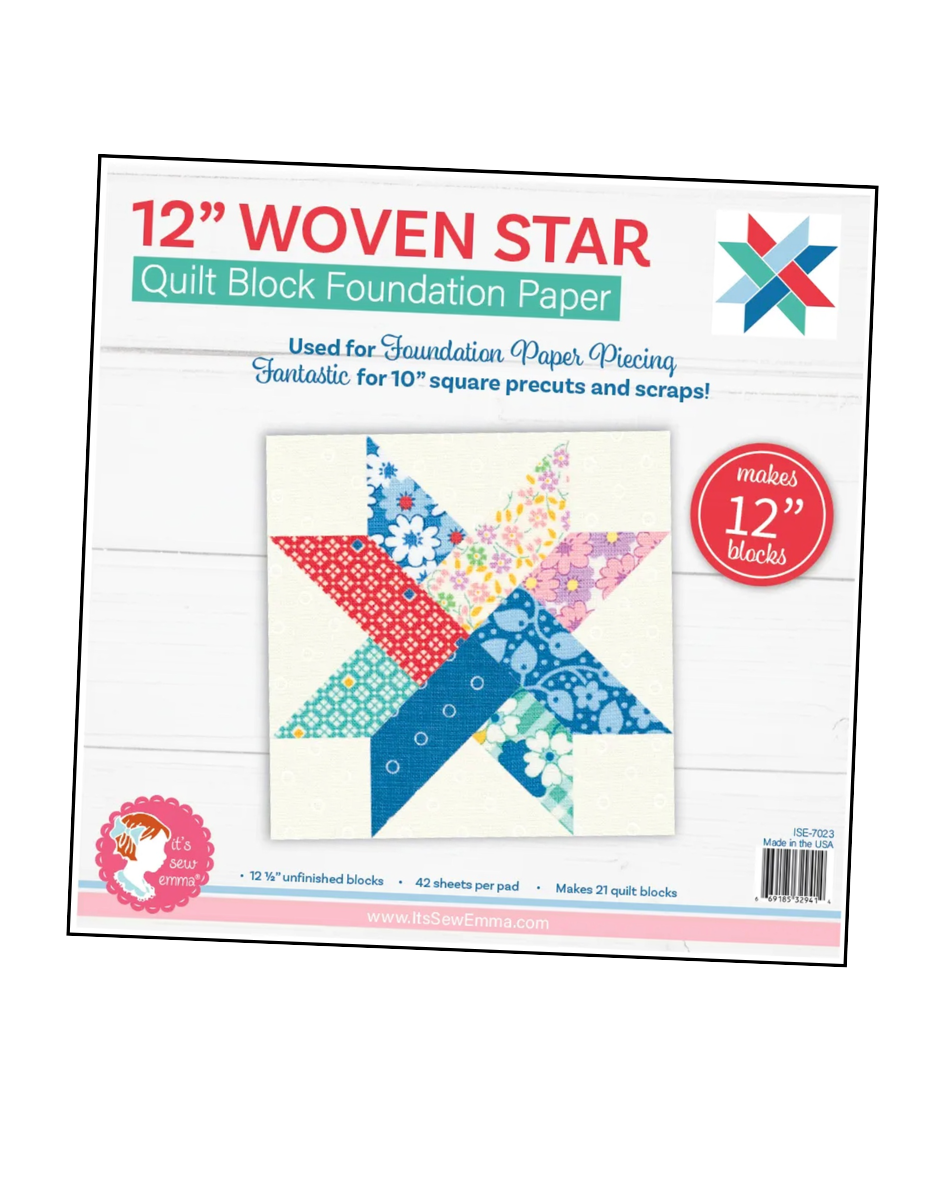 12 Inch Woven Star FPP Pad - Connecting Threads and It's Sew Emma