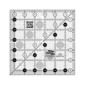 Creative Grids 6 and a Half Inch Square Ruler - Connecting Threads