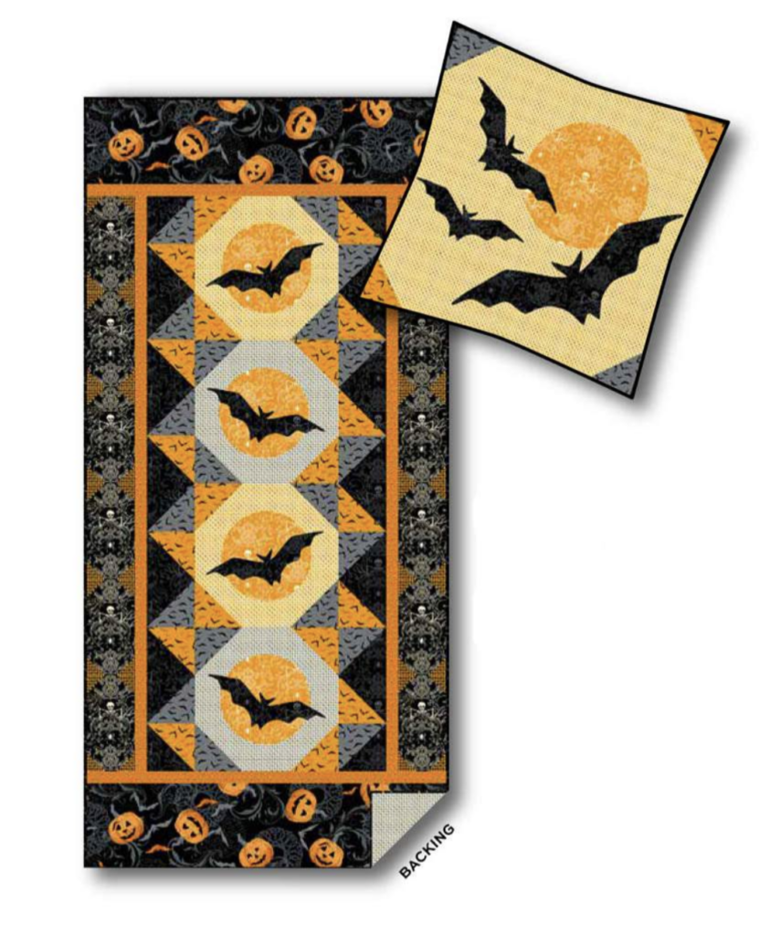 Keepsake Quilting - Midnight Haunt Bat Banner and Pillow Pattern
