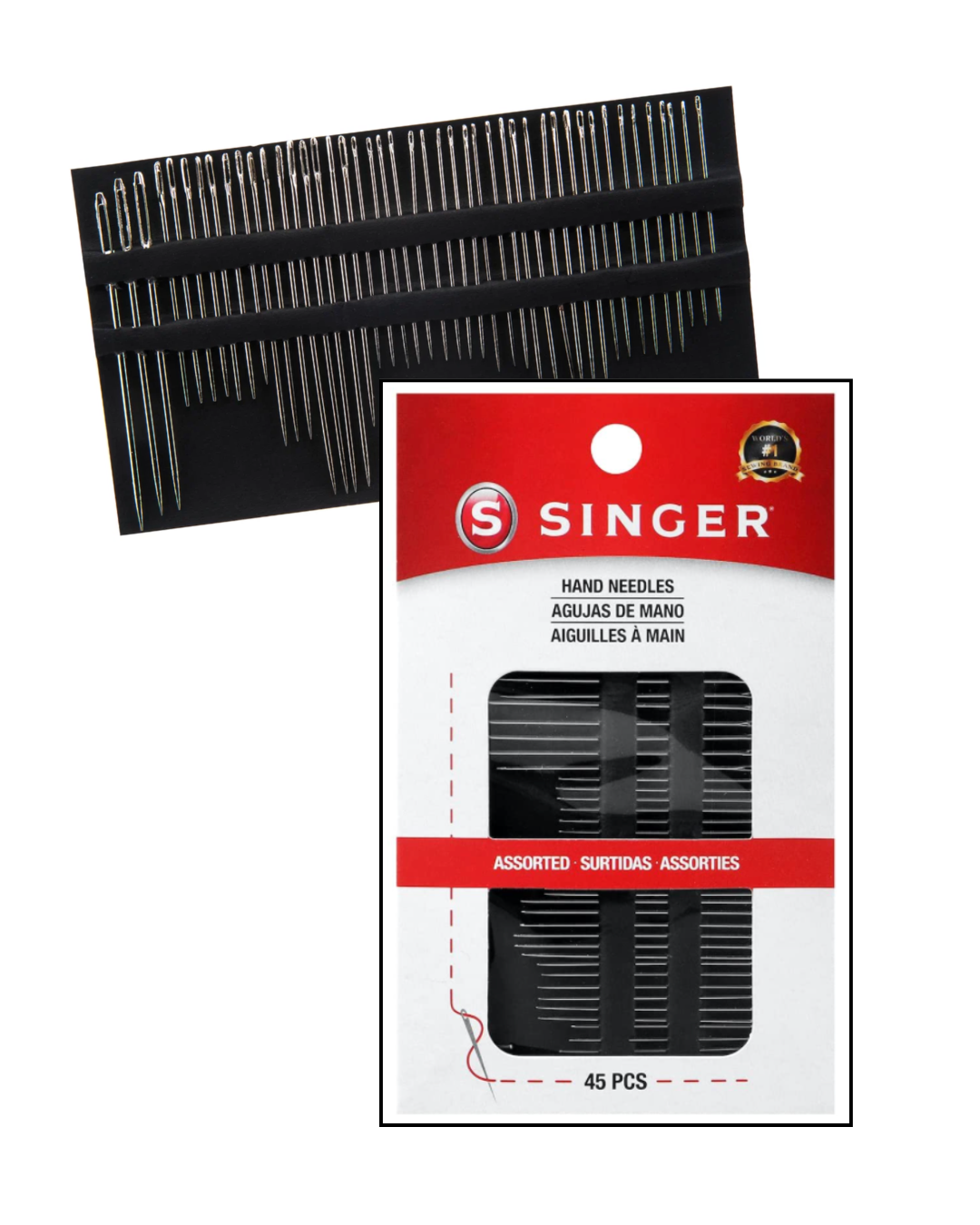 Singer Assorted Hand Sewing Needles - Package of 45