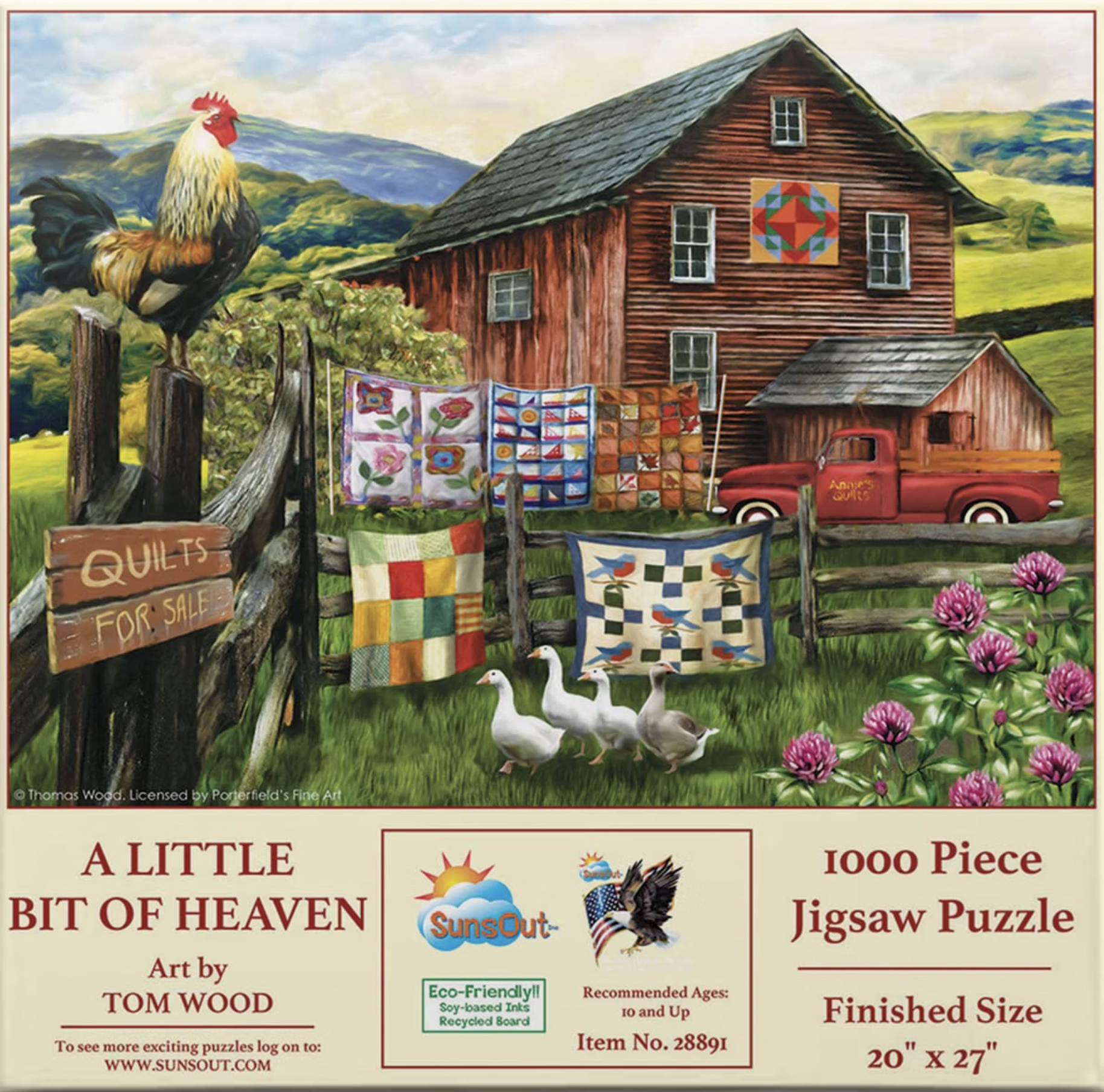 A Little Bit of Heaven Puzzle - Front Cover of the Box