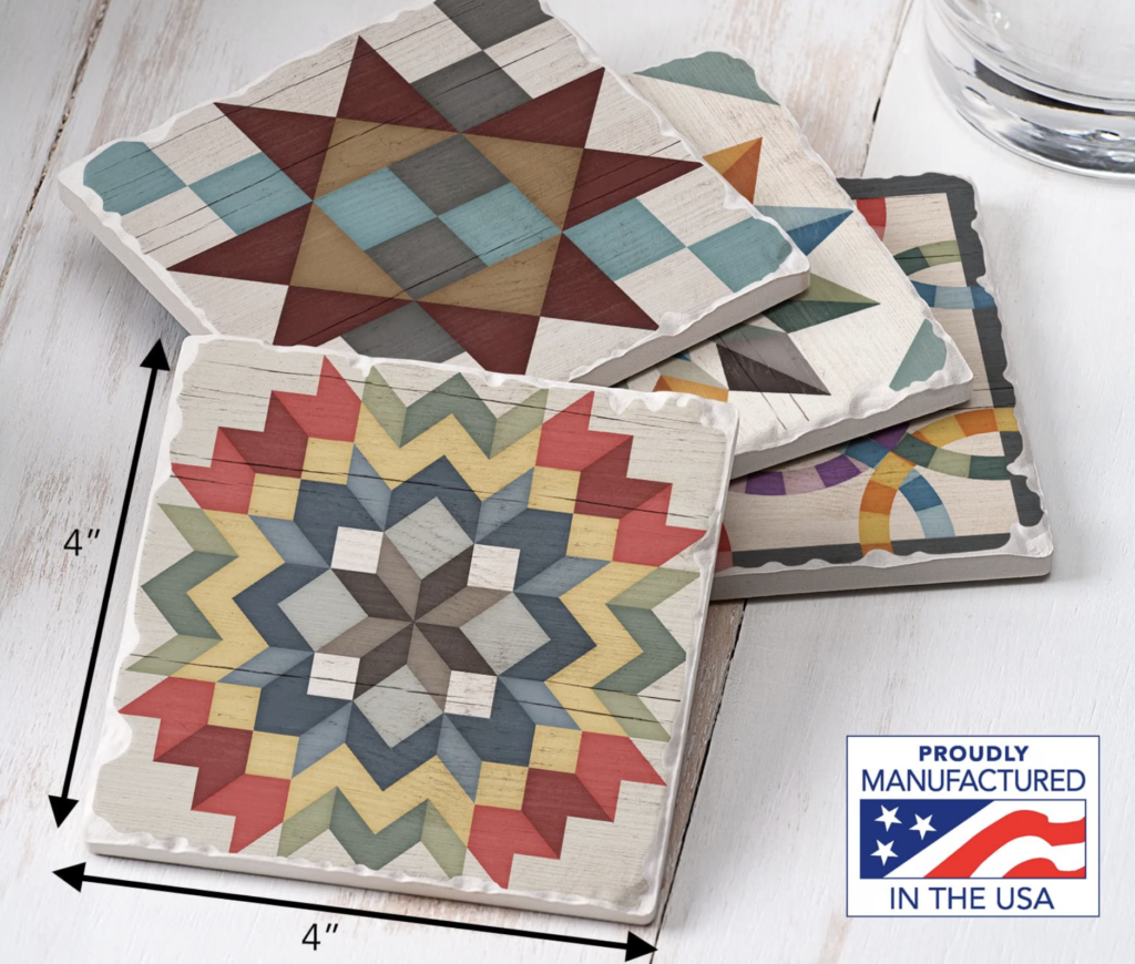 Barn Quilt Coasters - Dimensions
