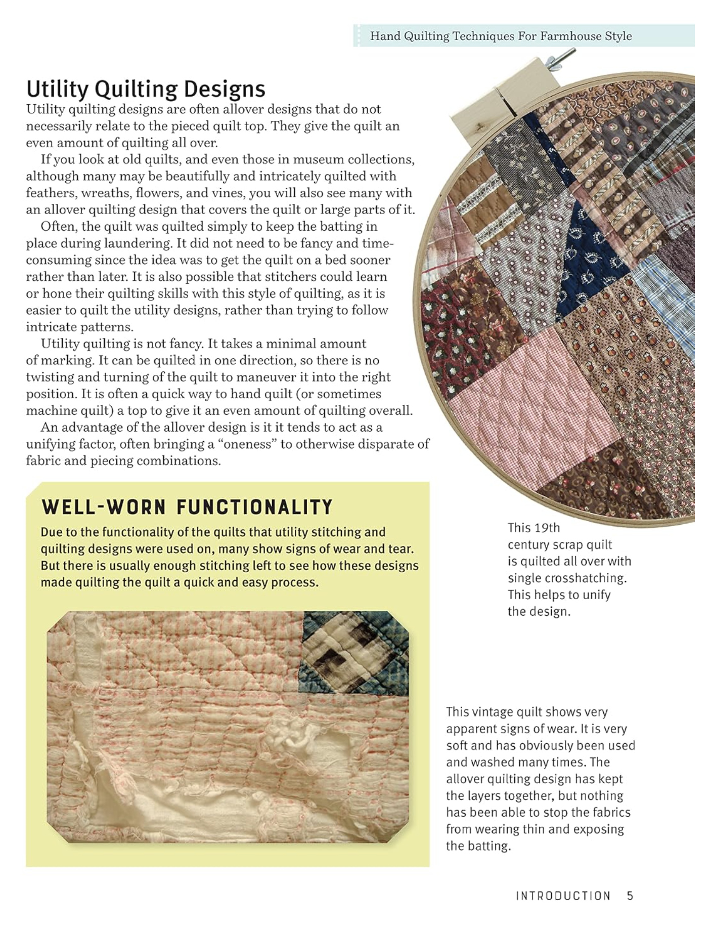 Hand Quilting Techniques for Farmhouse Style - Utility Quilting Designs