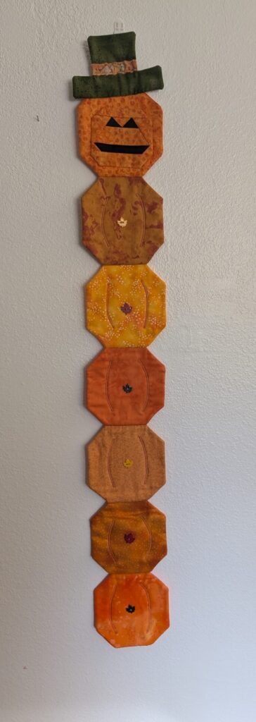 Judy Caufield - Halloween Quilt Show - Halloween Pumpkin Man