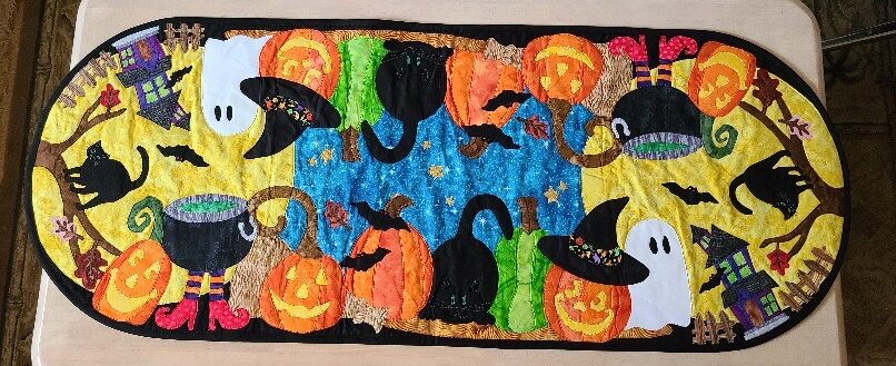 Lynn Reimer - Halloween Quilt Show - Halloween Patch Table Runner