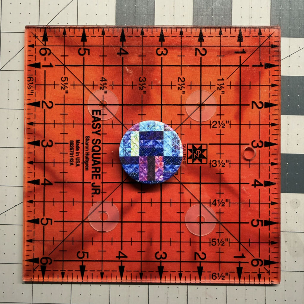 Quilt Block - Pressed - The Fabric is Perfectly Square