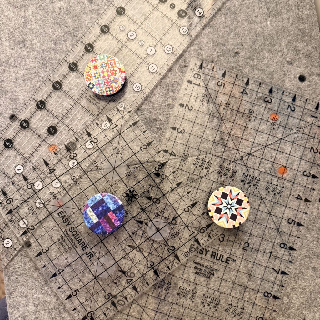 Quilting Tools - Rulers with Pop Sockets