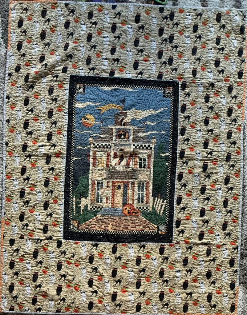 Teresa Koster - Halloween Quilt Show - Halloween Block Exchange - Back of the Quilt